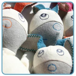 Doudous en coton