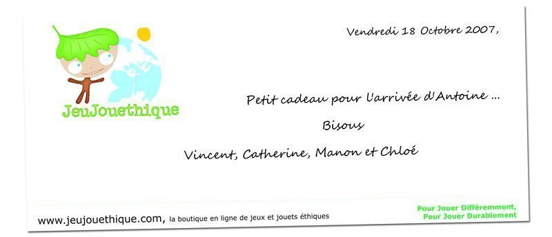 Carte emballage cadeau Carte emballage cadeau