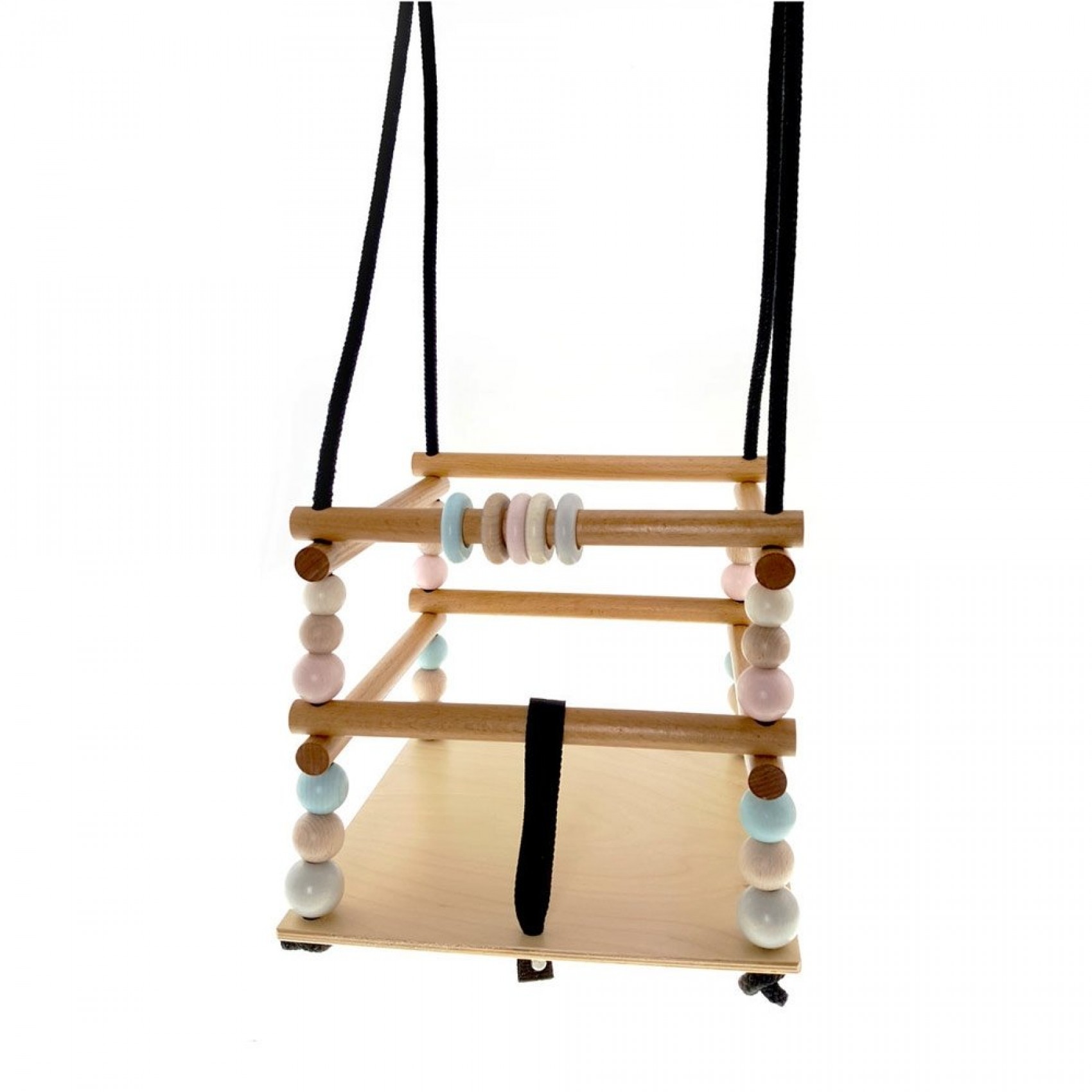 Balançoire Bois Nature Hess – Diam. 30 Cm, Charge 30 Kg – Fabriquée à La Main En Allemagne Dès 3 Ans