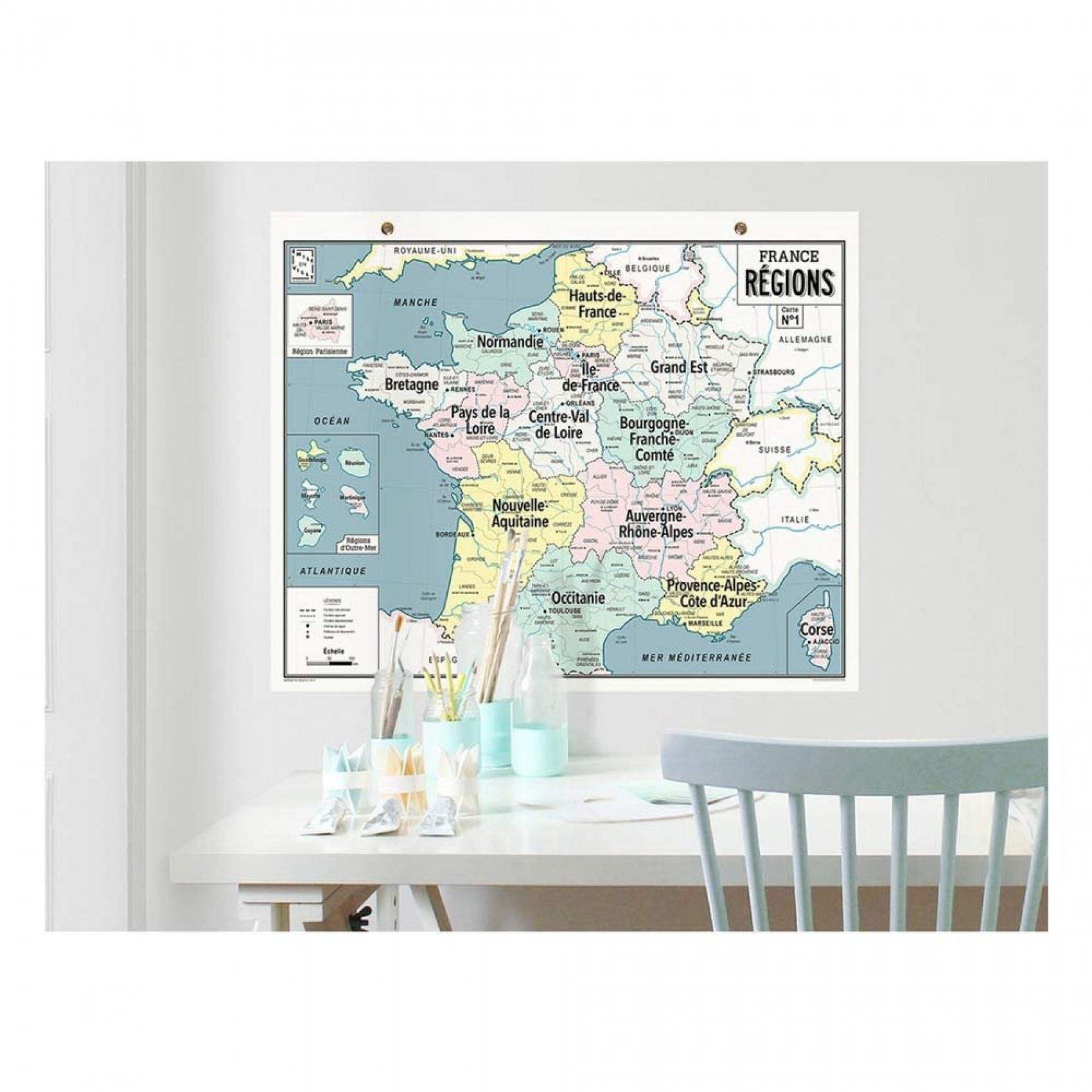  Carte Vintage - La France des régions - Emile En Ville 