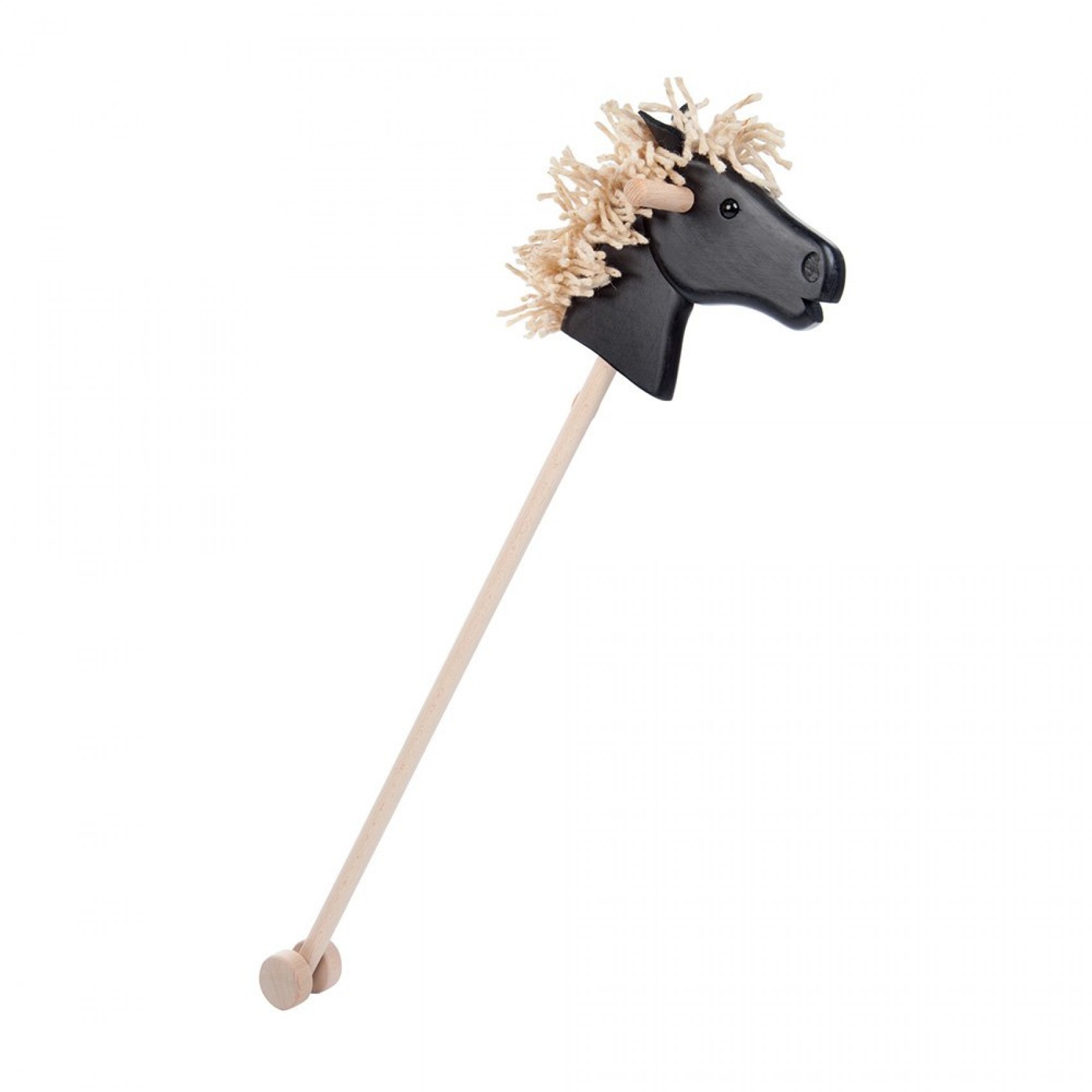 Cheval bâton à roulettes - noir - Fabricant Allemand