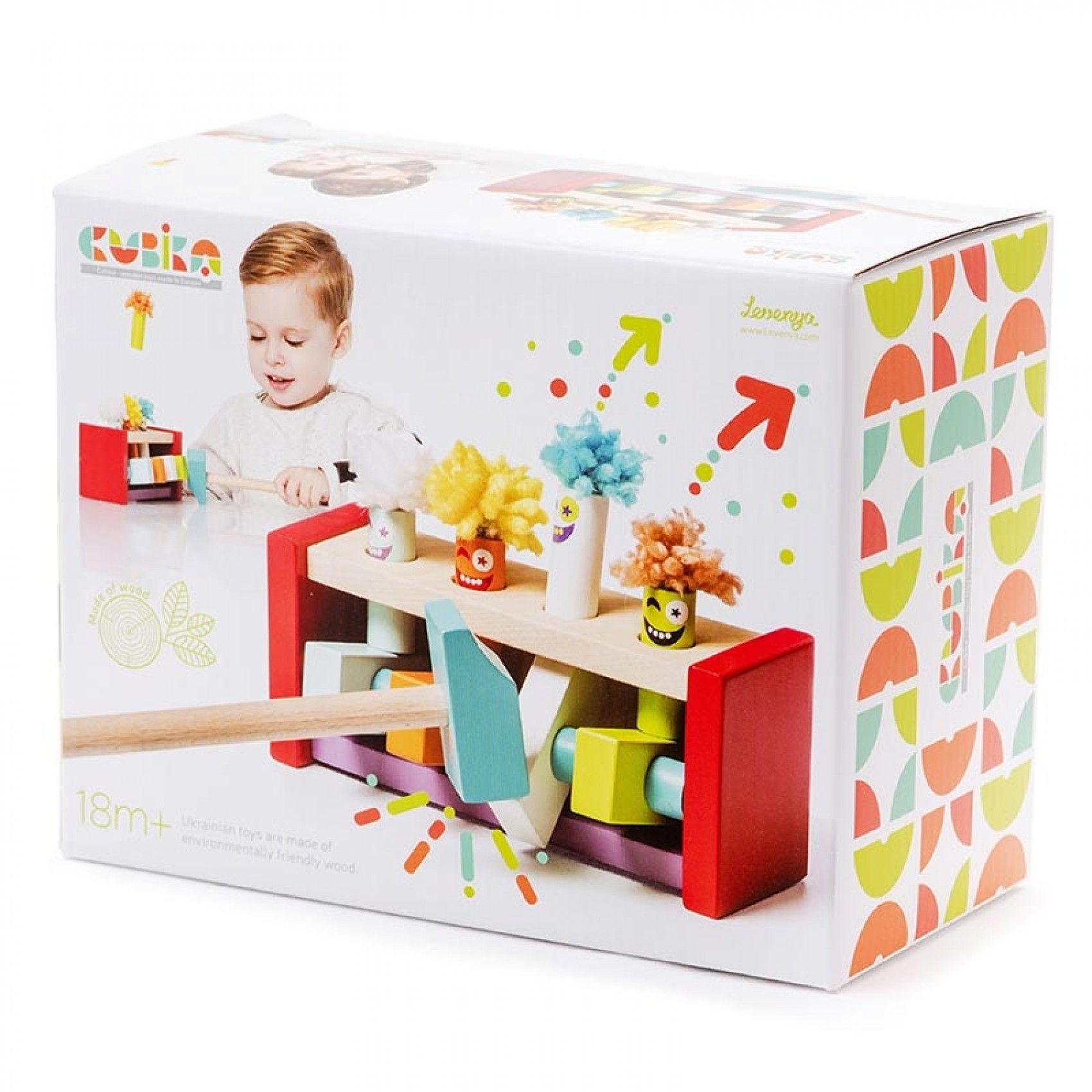 Clown en bois articulé - Jouet éducatif pour enfants - Cal Fuster
