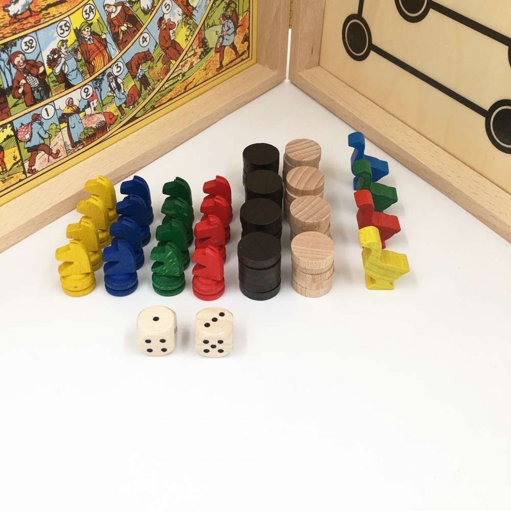 TABLEAU DU JEU petit chevaux ancien, rare, dames (verso) EUR 50,00 - PicClick FR