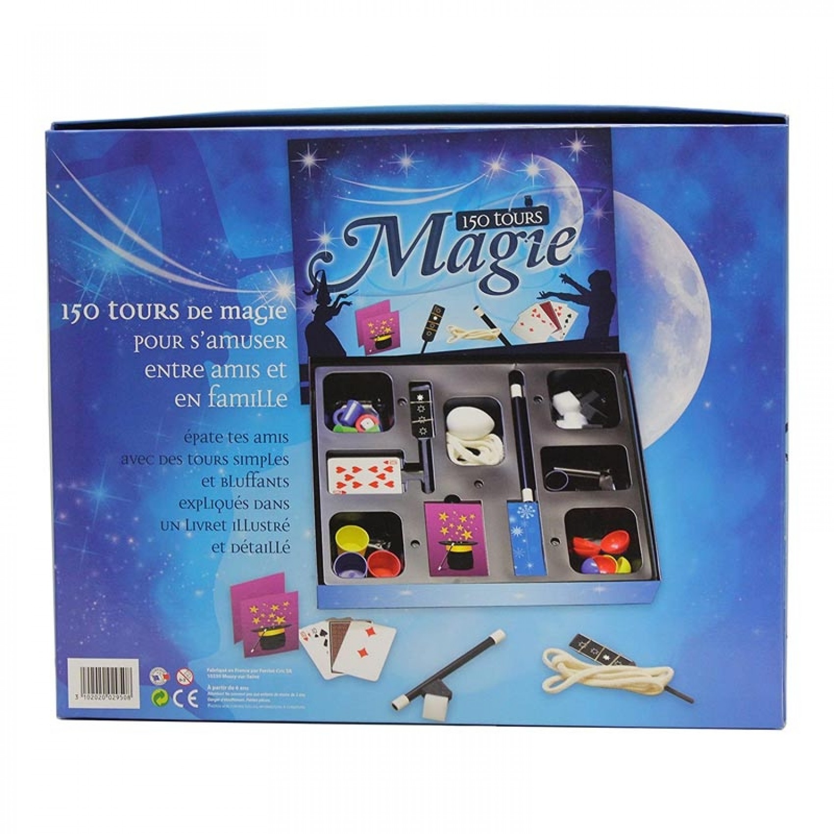 Kit Coffret Magicien Tour de Magie + 10 ans Magic Tric Set C NEUF
