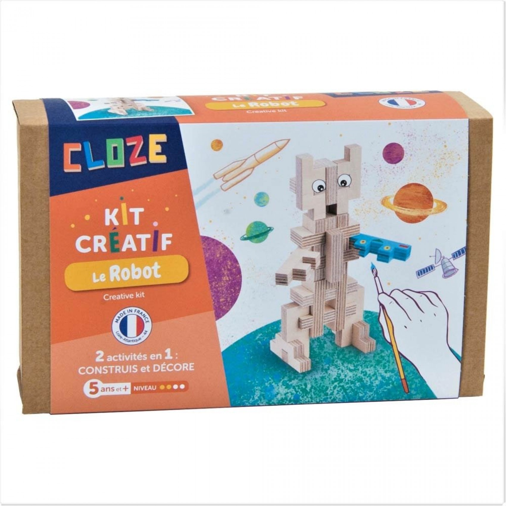 Kit créatif Cloze construction Bateau - 75 pièces - Cloze