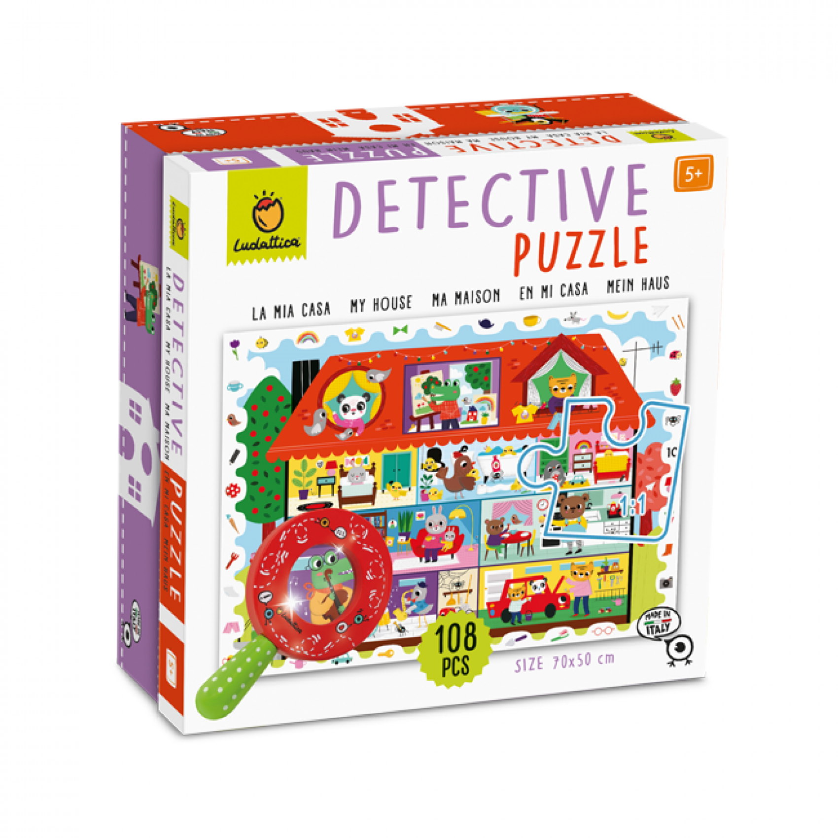 Ludattica Detective In The City Puzzle Clear | Kidinn