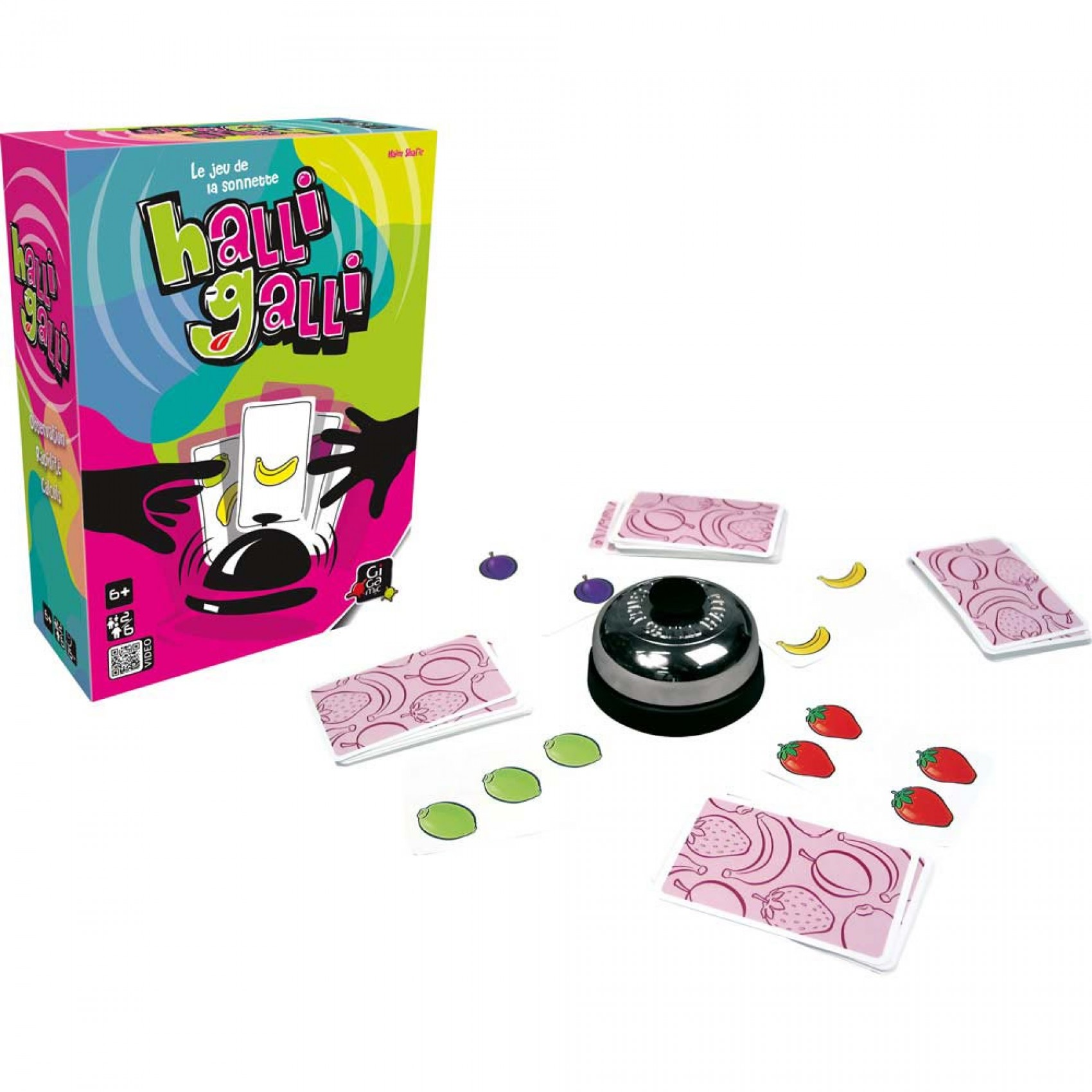 Halli Galli - le jeu de la sonnette - Gigamic - Ludessimo - jeux de société  - jeux et jouets d'occasion - loisirs créatifs - vente en ligne