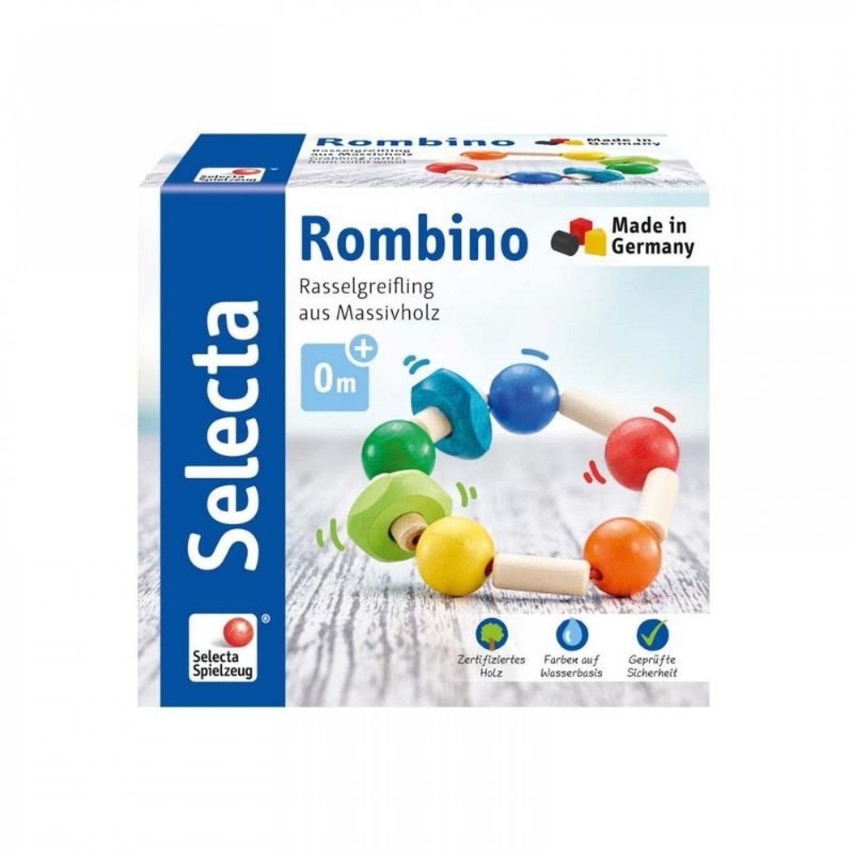 selecta spielzeug Hochet en bois Rombino - Selecta | Jeujouethique.com