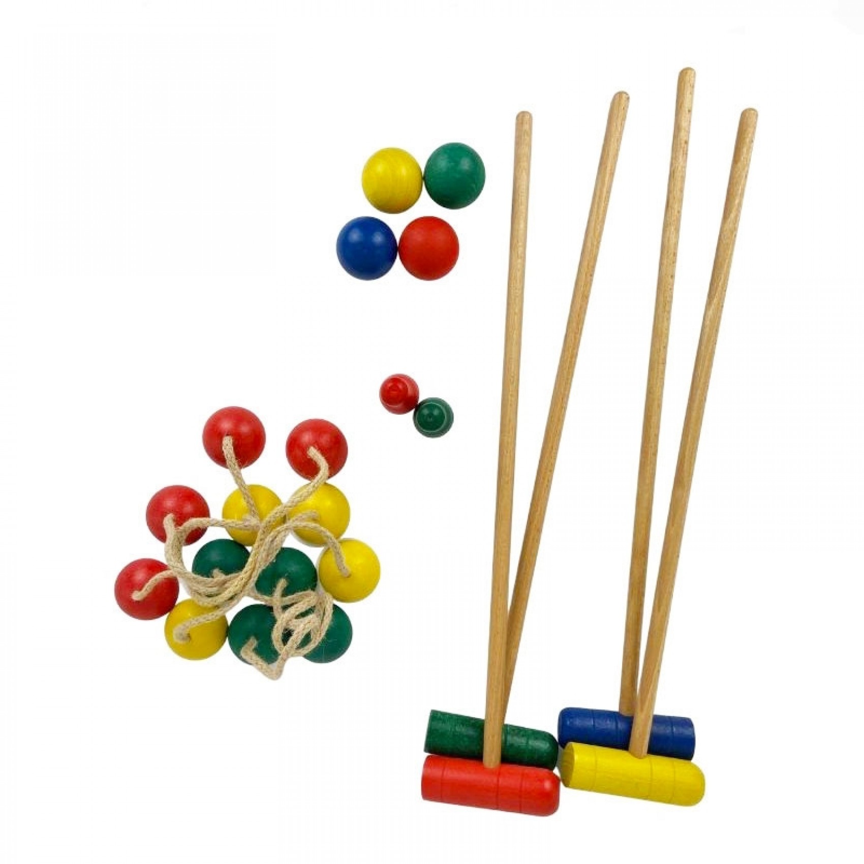 Jeu de croquet enfants dans un sac transparent Artisan du Jura