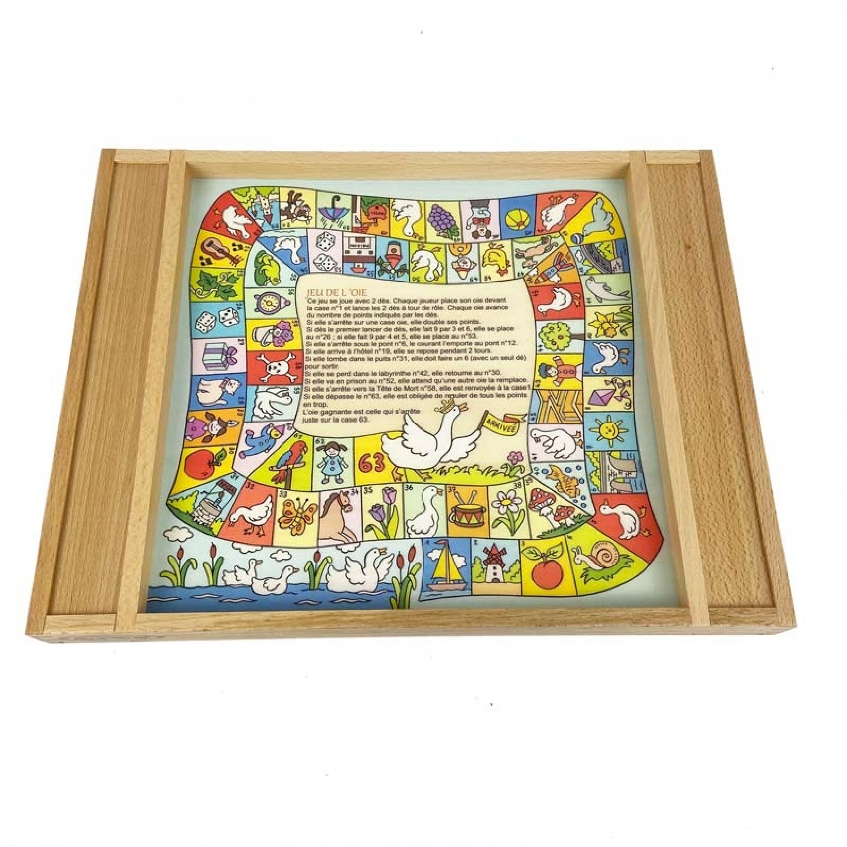 Ancienne Boîte De Jeux Jeujura - Jeu De L'Oie, Dames, Petits Chevaux - Incomplet