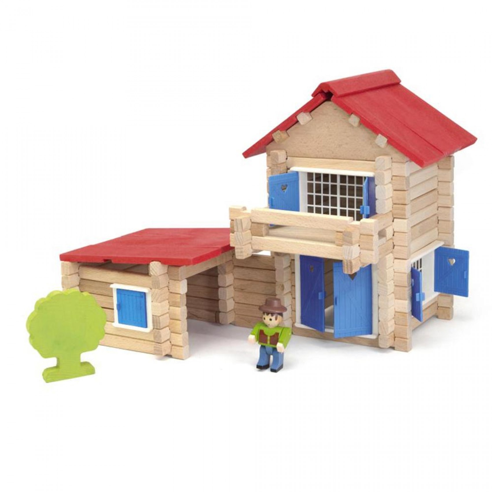 JEU CONSTRUCTION JEUJURA Mon Chalet en Bois 8002 + Jolie Ferme EUR 35,00 - FR