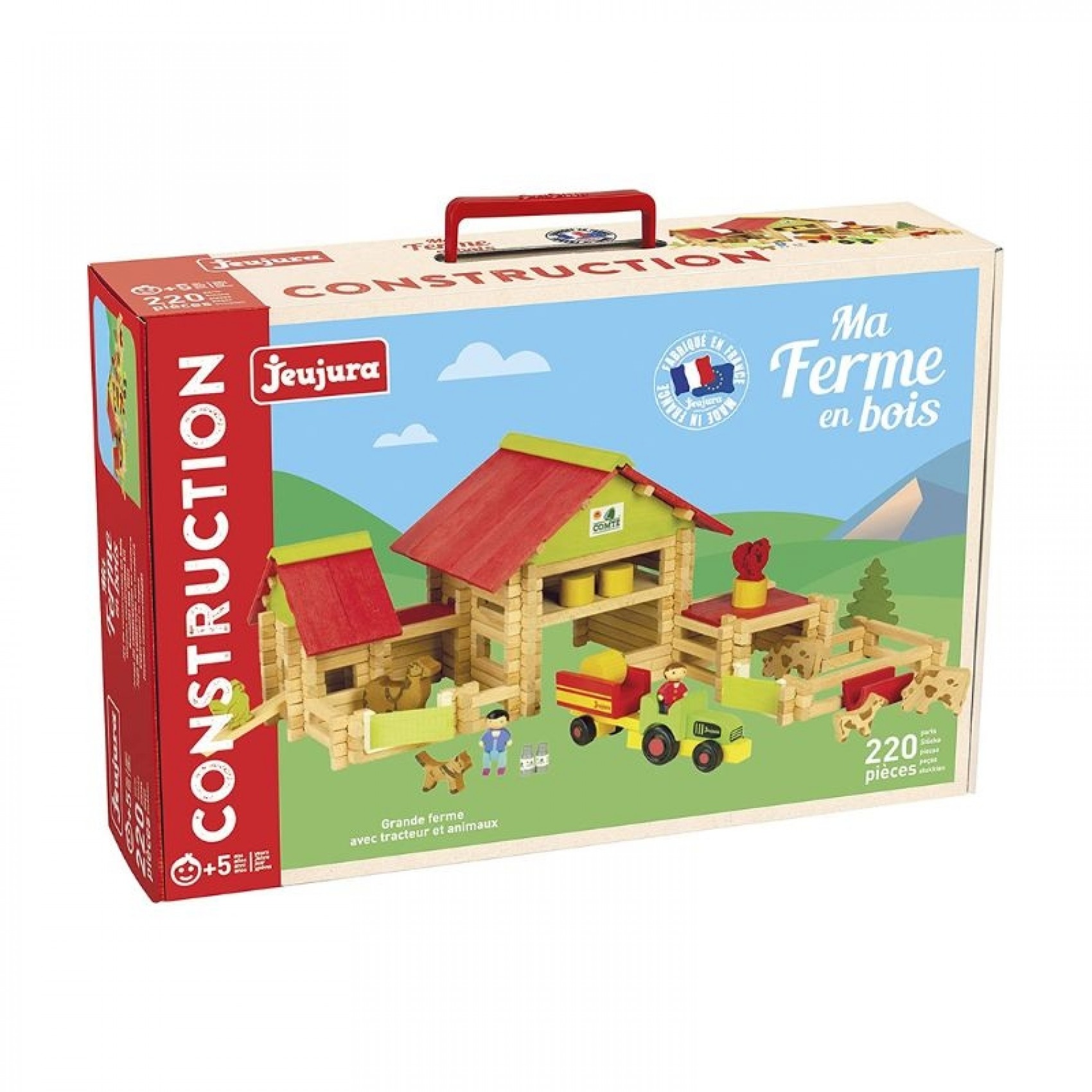 Jouet Ferme Avec Tapis De Jeu 120x80 Cm Et 38 Figurines - Ensemble éducatif Pour Enfants 3-5 Ans