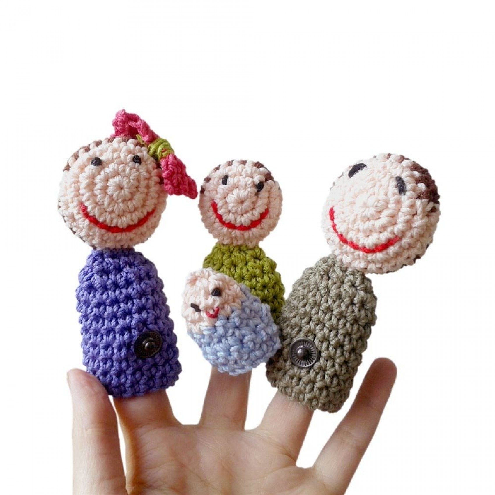Marionnettes à doigts Famille - aPuntBarcelona