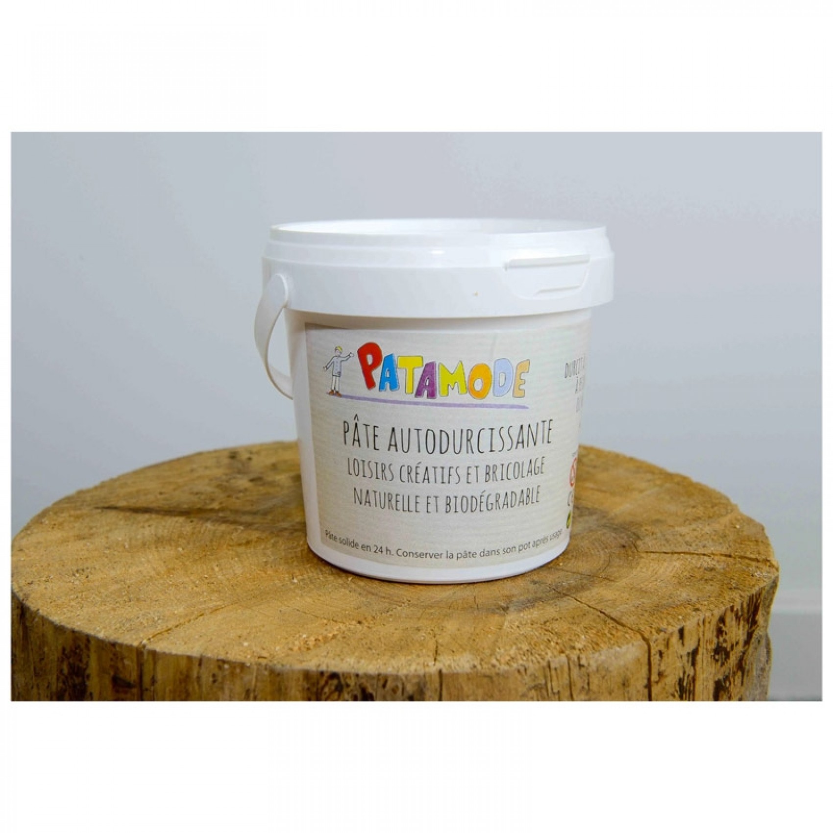 Pâte à modeler autodurcissante - Pot de 500 gr - Blanc - Patamode ...