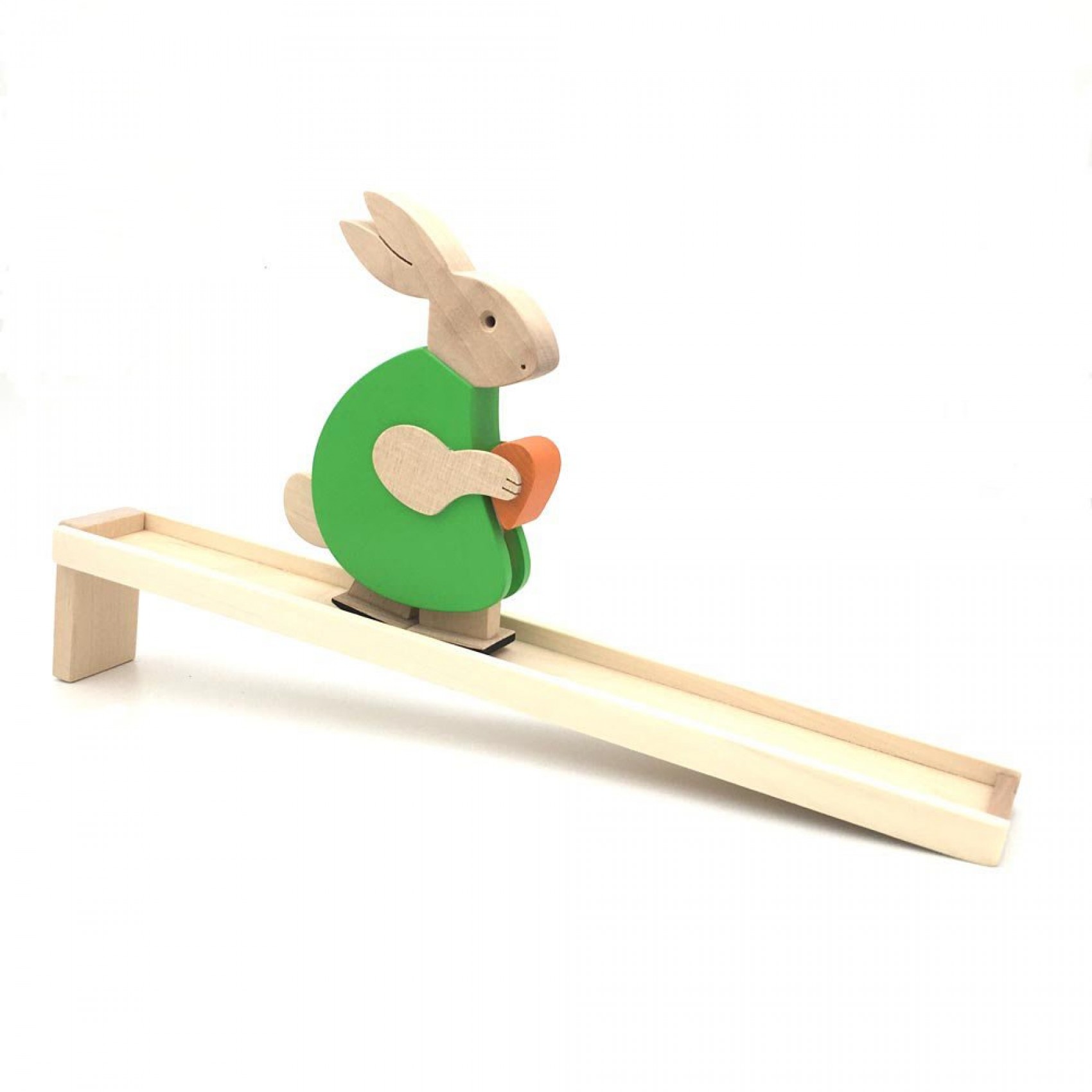 Jouet ancien lapin en bois à roulettes à main | eBay