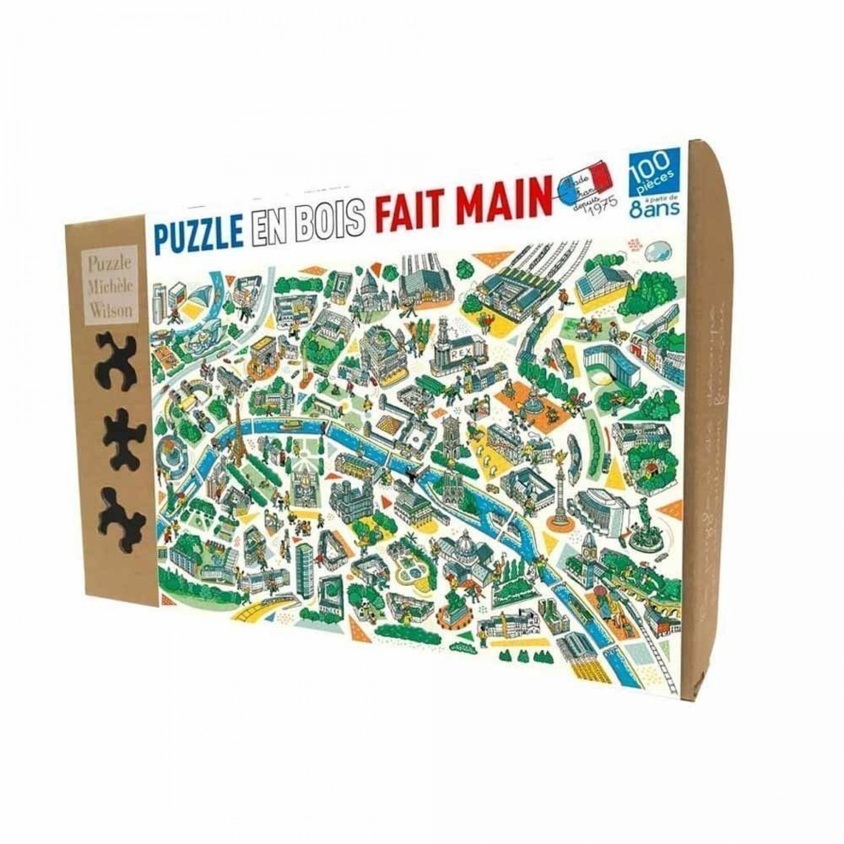 Puzzle en bois France Départements 100 Pcs - Michèle Wilson - BCD Jeux