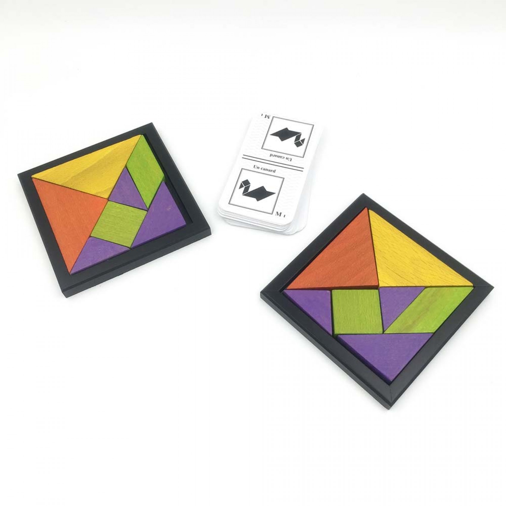 Tangram En Bois GOKI - Univers Coloré - Jeu éducatif - Neuf