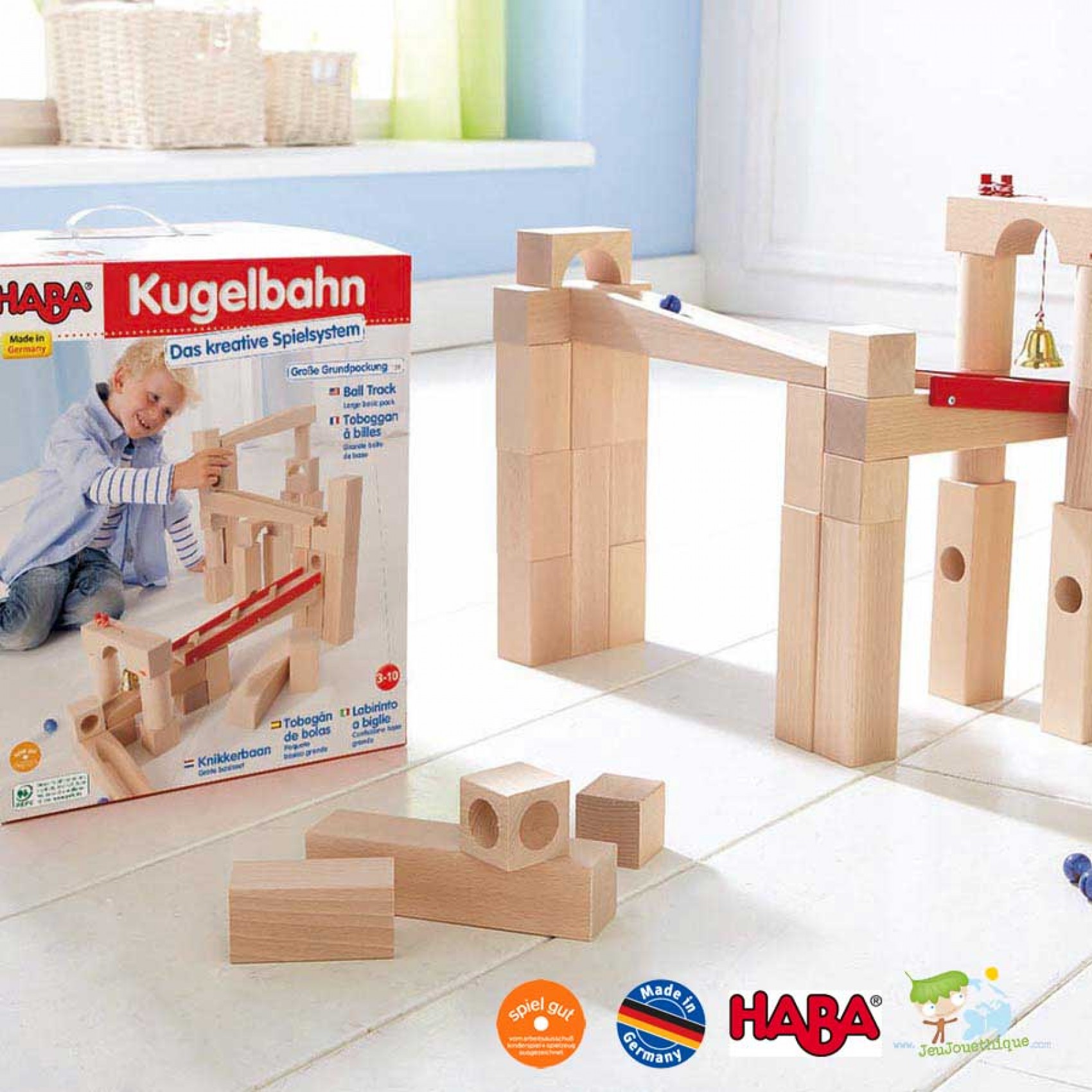 Toboggan à billes seau à bascule - Haba Toboggan à billes seau à bascule - Haba