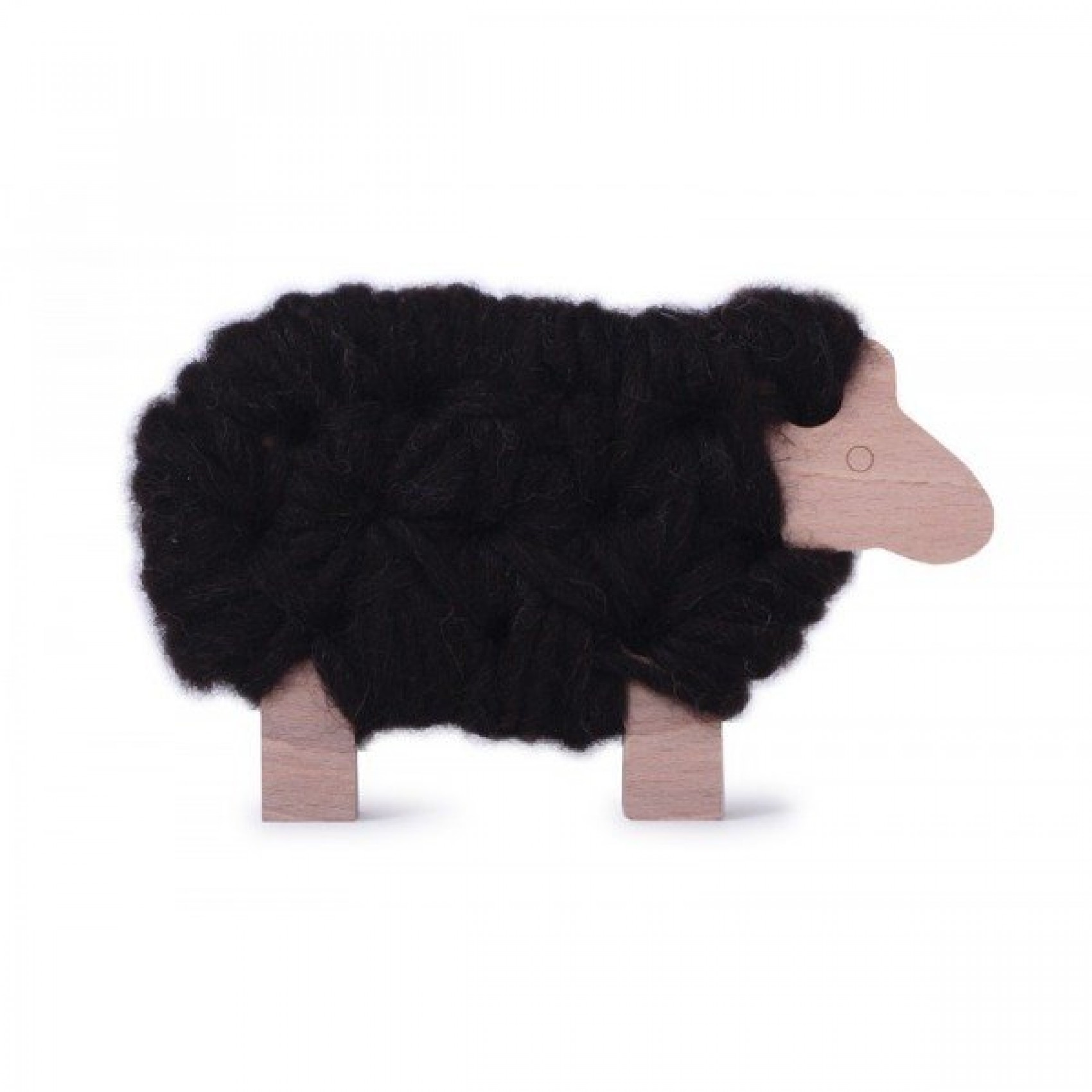 Figurine Décorative Mouton En Pierre - Laine Joyeuse Couleur Brun, 10 X 7 X 10 Cm