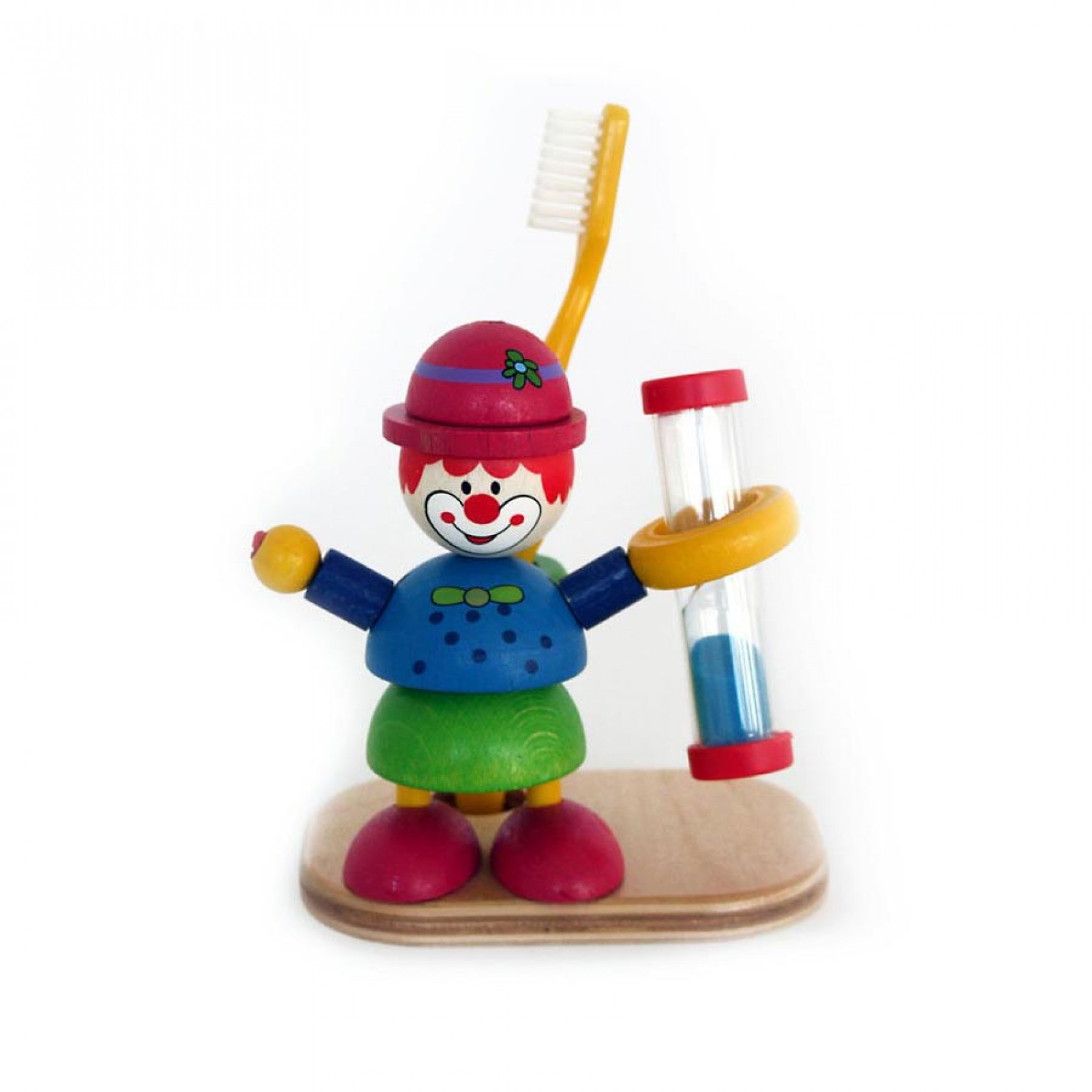 Jouet Ancien Clown En Bois – Fabrication Allemagne – Vintage