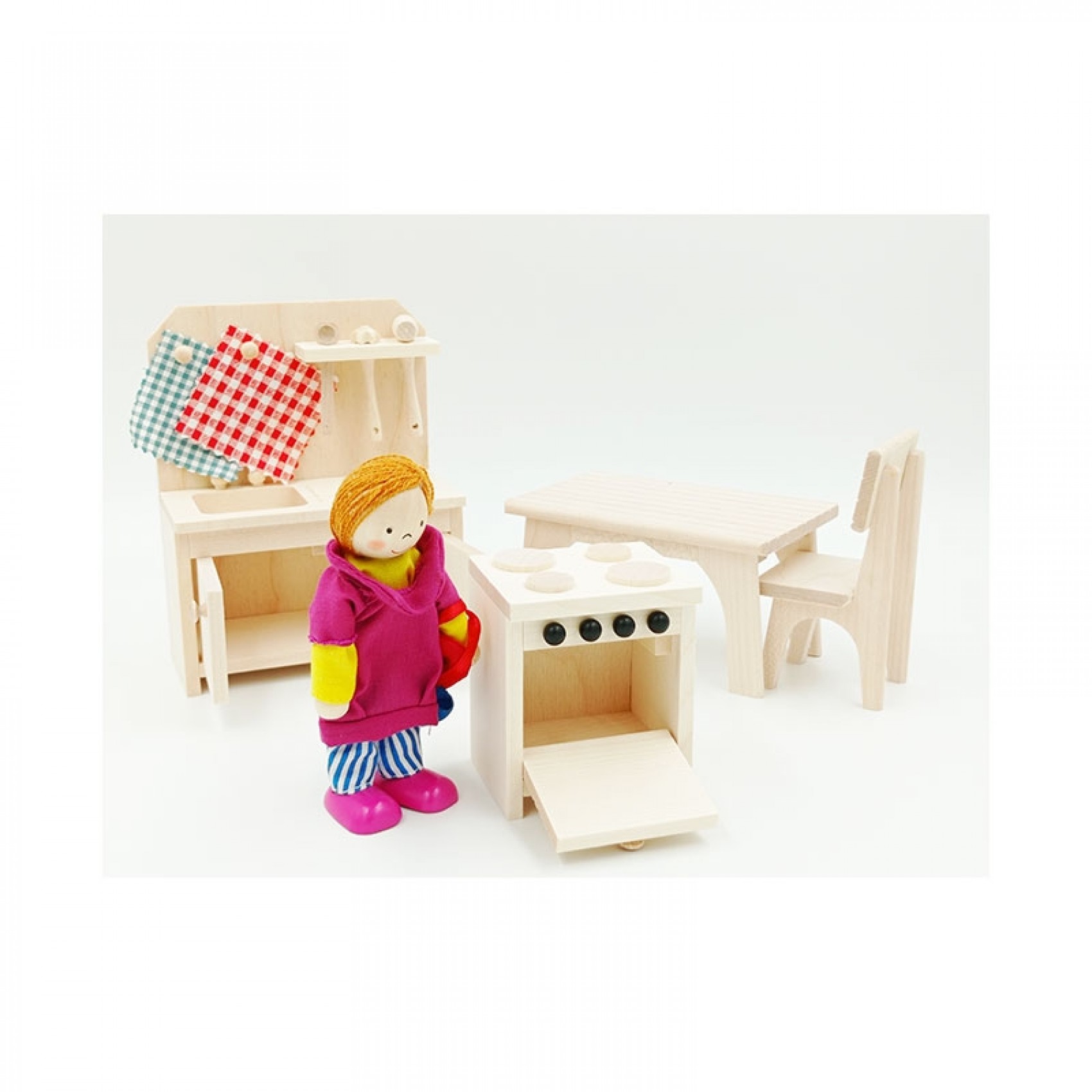 Meuble Miniature Vintage pour maison de poupée 1:12, bureau de Table en bois avec tiroirs