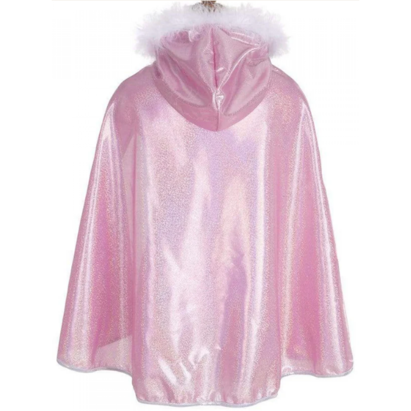 ACWOO Couronne et cape de princesse pour petite fille en tulle coloré à paillettes étincelantes - Pour costume, déguisement, Halloween, fête d' anniversaire, cosplay - Arc-en-ciel, taille L