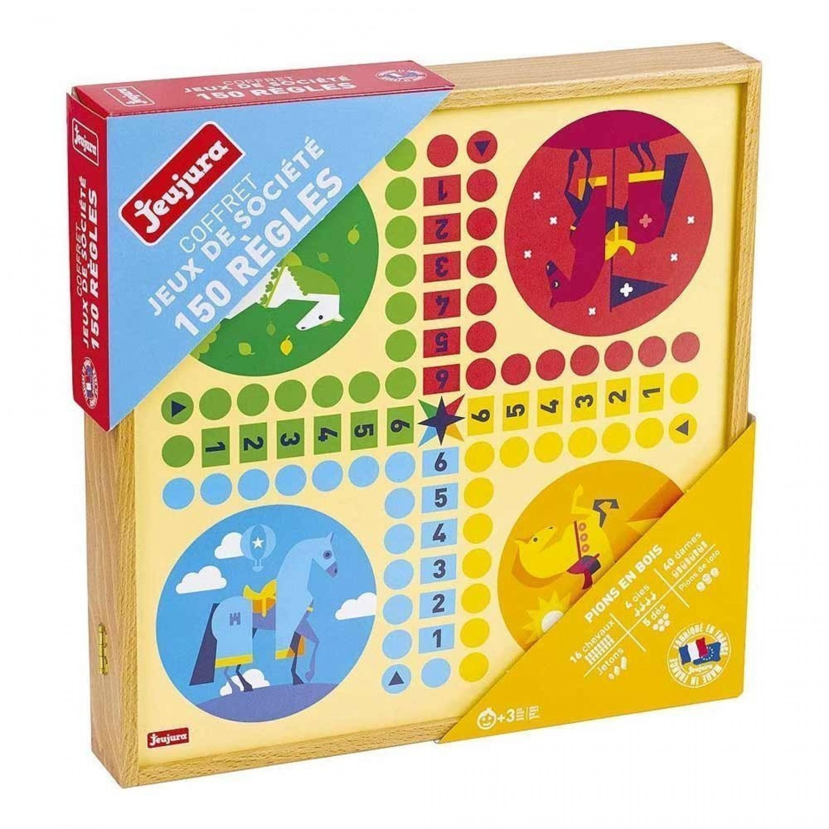 Coffret de jeux traditionnels - 150 r?�gles - Jeujura | jeujouethique.com