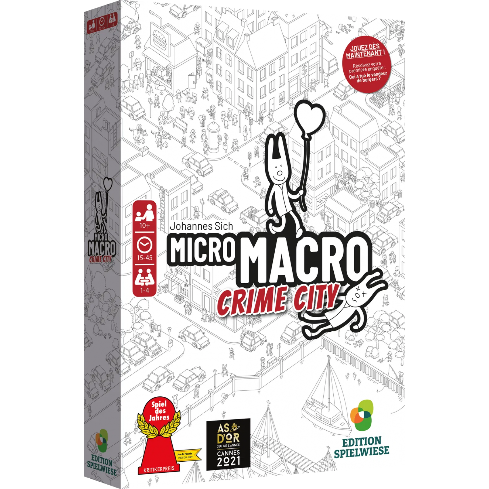 MicroMacro: Crime City 3 – All In (Edizione Prato Di Gioco) – Gioco Da Tavolo Investigativo In Bianco E Nero