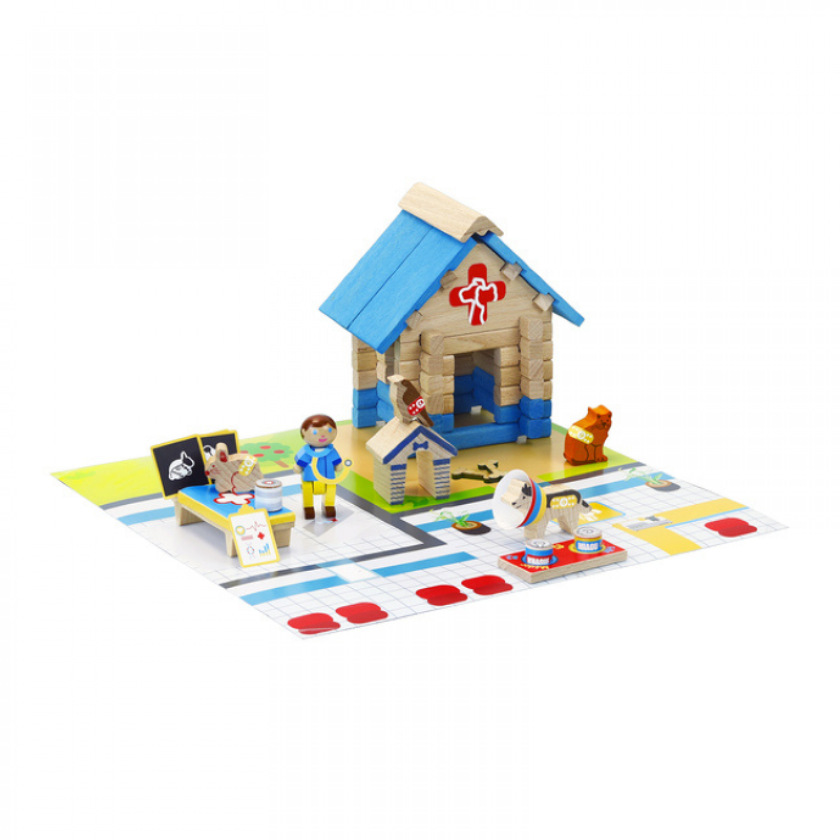jeujura - Maison du musher - 50 pièces - Gamm vert