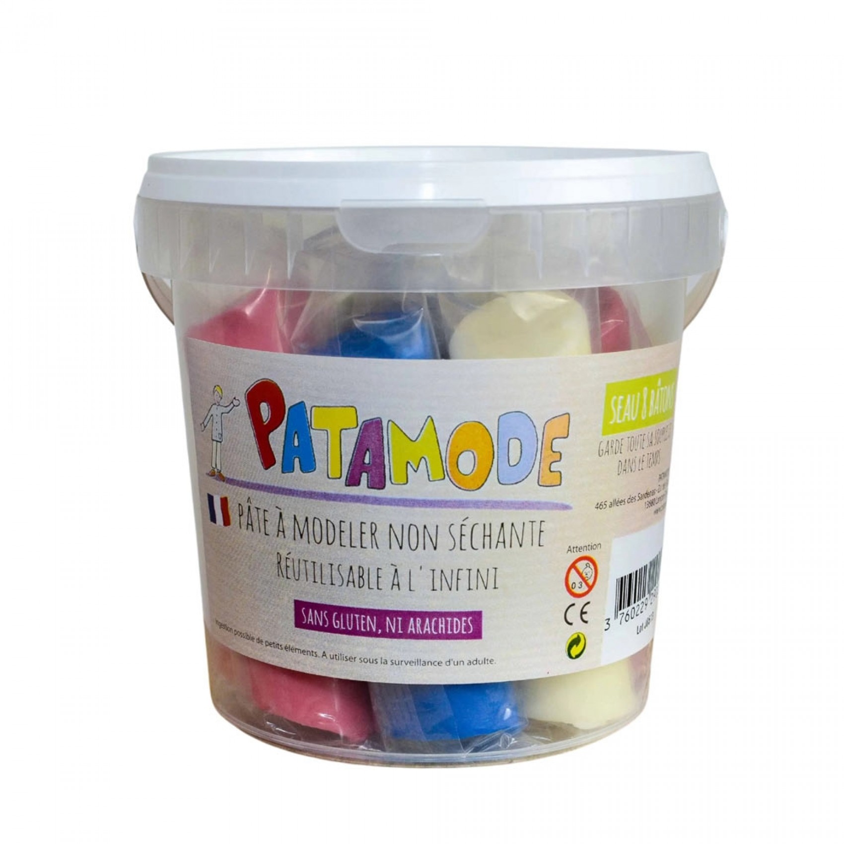 PÂTE À MODELER VÉGÉTALE Graine Créative - 290g - Couleur BLEU - Fabriquée En France