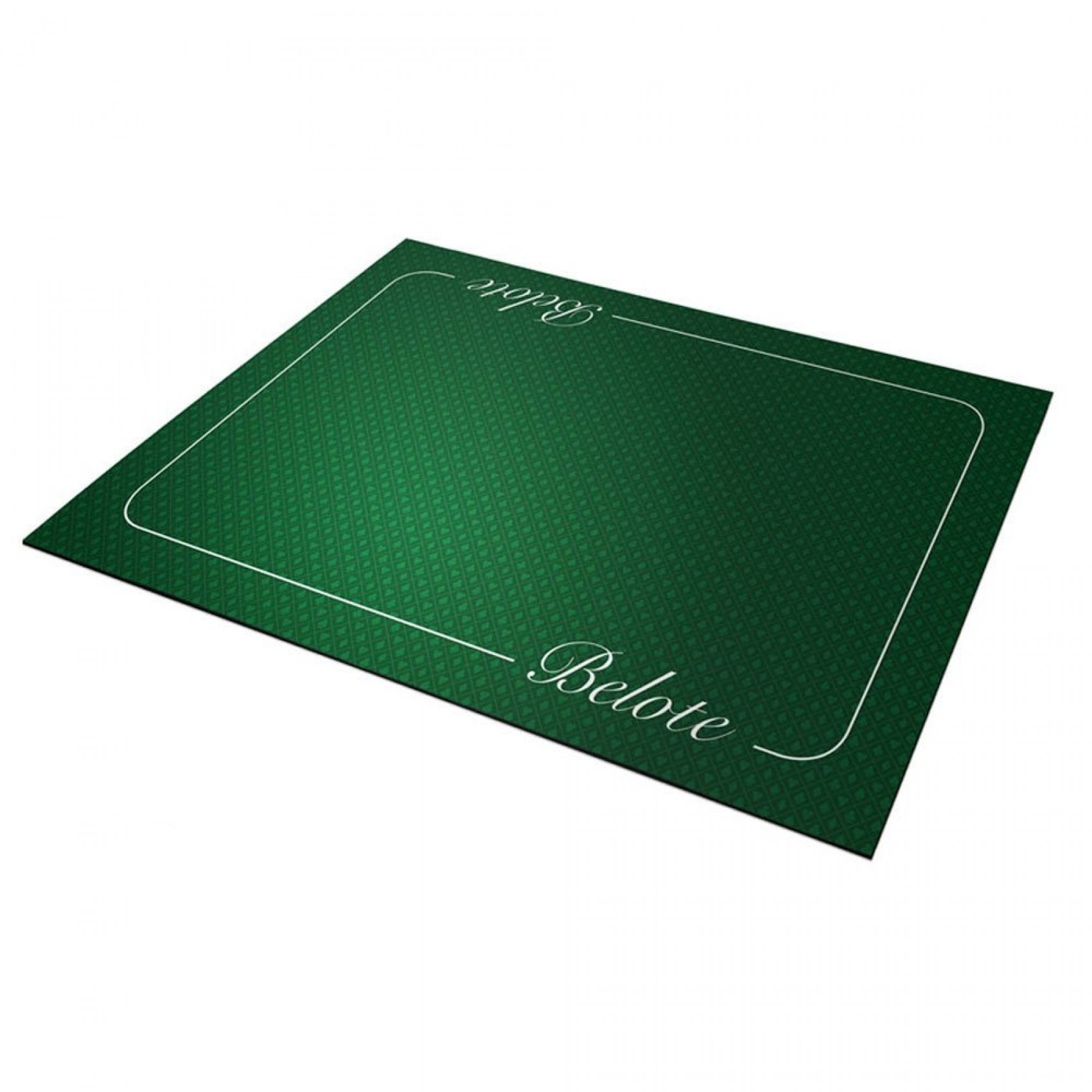 Tapis De Belote Prestige Pêche 100x60 Cm – Néoprène Jersey Antidérapant Made In France