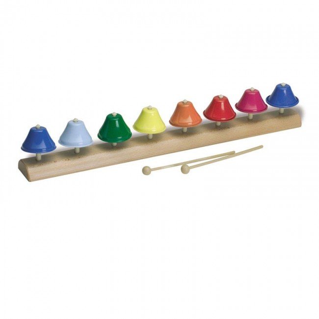 JOINPAYA Lot De 4 Clochettes Musicales Colorées – Jouet Instrument Pour Bébé, Développement Rythme Et Reconnaissance Couleurs