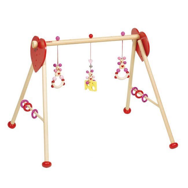 Portique D Activite En Bois Les Souris Roses Heimess Jeujouethique Com