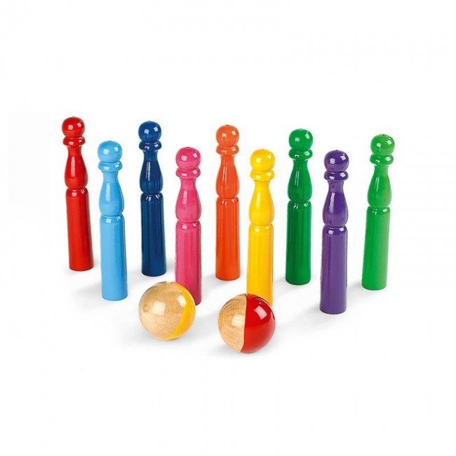 Small Foot Jeu De Quilles Active En Bois FSC - Intérieur Extérieur Enfants Dès 3 Ans