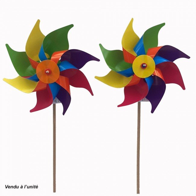 moulin à vent Moulinet jouet d'enfants d'arc-en-ciel décoration maison