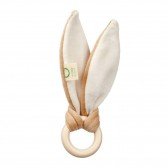 Hochet oreilles de lapin avec anneau de dentition