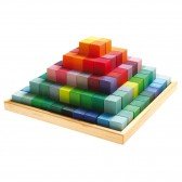 Maxi pyramide colorée à construire de Grimm's
