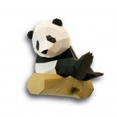 Grand Panda sur branche en 3D