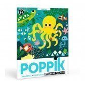 Mosaique en stickers Poppik Aquarium - 3 ans