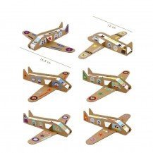 6 Avions à construire en carton - Pirouette Cacahouète