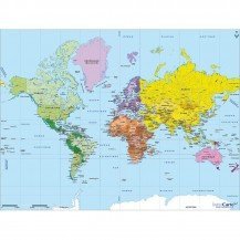 Puzzle carte du monde 502 pcs - Michèle Wilson