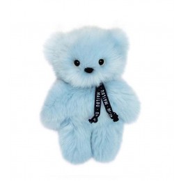 Peluche Petit Frenchie 20 cm - Bleu - Maïlou Tradition