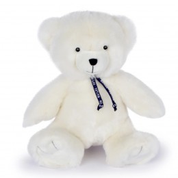 L'Ours Maïlou - Blanc neige - 35 cm - Maïlou Tradition