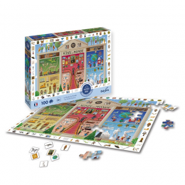 Puzzle 100 pièces - Calypto - Musée du monde - Cherche et trouve - Sentosphère