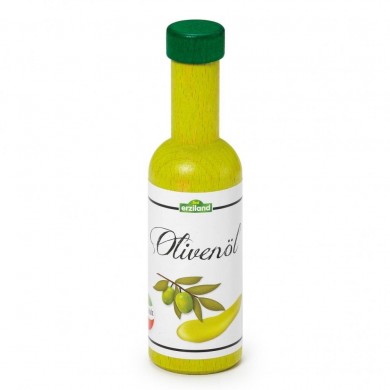 Bouteille d'huile d'olive en bois pour dinette - Erzi