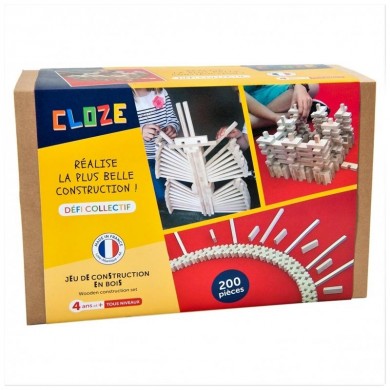 Jeu de construction - Défi collectif 200 pièces - Cloze