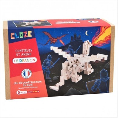 Kit créatif Cloze construction Dragon - 81 pièces - CLOZE