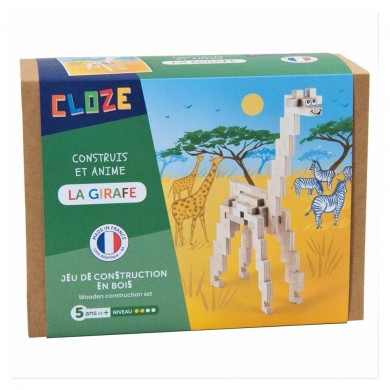 Kit créatif Cloze construction Girafe - 44 pièces
