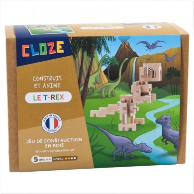 Kit créatif Cloze construction T-Rex - 41 pièces