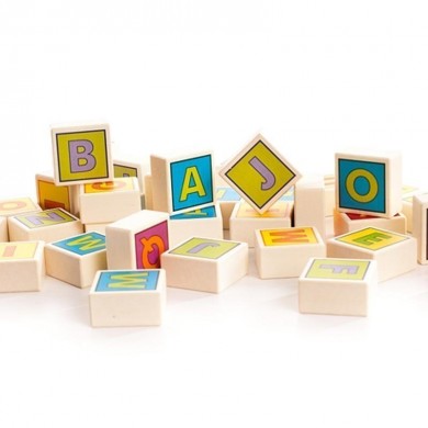 Cubes en bois Alphabet - Artisan Polonais